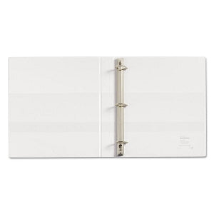 Avery Economy View Binders with Round Rings - White Heavy-Duty Nonstick 1" Capacity View Binder with Slant Rings - 05304