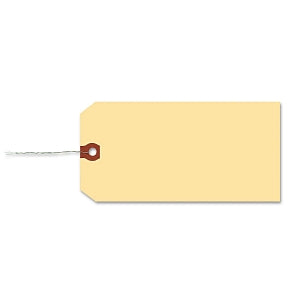 Avery General Purpose Shipping Tag - Double-Wired Shipping Tags, 13 pt. Stock, 3-1/4" x 1-5/8", Manila, 1, 000/Box - 12602