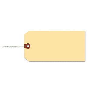 Avery General Purpose Shipping Tag - Double-Wired Shipping Tags, 13 pt. Stock, 3-3/4" x 1-7/8", Manila, 1, 000/Box - 12603