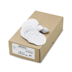 Avery Heavyweight Stock Metal Rim Tags - Heavyweight Stock Metal Rim Tags, 2-1/4" Round, White, 500 Tags / Box - 14316