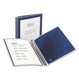 Avery Flexi-View Binders with Round Rings - Navy Blue 1/2" Flex-view Binder - 15766