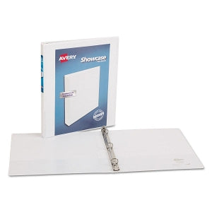 Avery Showcase View Binders - White 1/2" Showcase View Binder - 19551