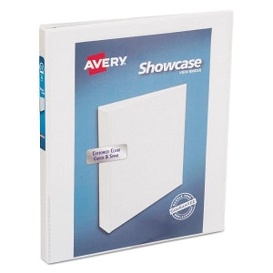 Avery Showcase View Binders - White 1/2" Showcase View Binder - 19551