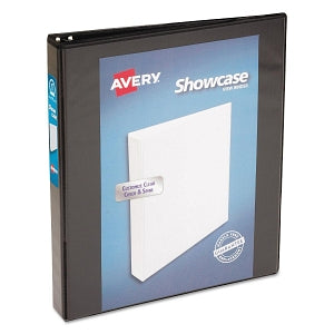 Avery Showcase View Binders - Black 1" Showcase View Binder - 19600