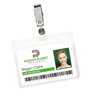 Avery Secure Top Heavy-duty Name Badge Holders - Secure Top Clip-Style Badge Holders, Horizontal, 2-1/4" x 3-1/2" - 2921