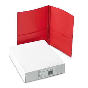 Avery Folders with Two Pockets and Three Fasteners - 2-Pocket Folder with Prong Fastener, Letter Size, 1/2" Capacity, Red - 47979