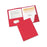 Avery Folders with Two Pockets and Three Fasteners - 2-Pocket Folder with Prong Fastener, Letter Size, 1/2" Capacity, Red - 47979