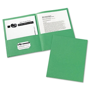 Avery Two-Pocket Portfolios - Green Two-Pocket Portfolio - 47987