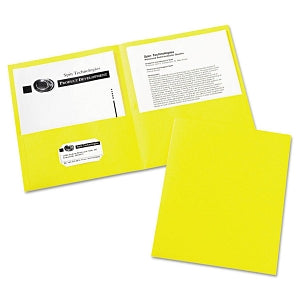 Avery Two-Pocket Portfolios - Yellow Two-Pocket Portfolio - 47992