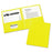 Avery Two-Pocket Portfolios - Yellow Two-Pocket Portfolio - 47992