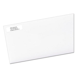 Avery-Dennison Easy-Peel White Address Labels - EcoFriendly Easy Peel Return Address Labels, Laser / Inkjet, 1/2" x 1-3/4", White, 80 Labels / Sheet - 48467