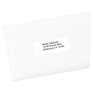 Avery-Dennison Easy-Peel White Address Labels - Easy Peel Mailing Address Labels, Laser, 1" x 2-5/8", White, 30 Labels / Sheet - 5260