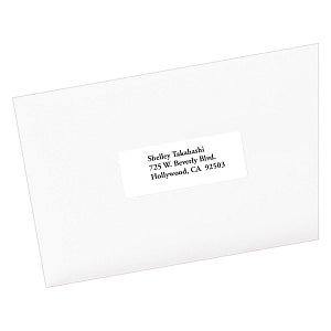 Avery-Dennison Easy-Peel White Address Labels - Easy Peel Mailing Address Labels, Inkjet, 1" x 2-5/8", White, 30 Labels / Sheet - 5960