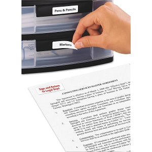 Avery Removable Labels - Removable Multi-Use Labels, Print / Write, 1/2" x 1-3/4", White - 6467