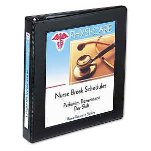 Avery D-Ring Framed View Binder - Black 1" Capacity Framed View Heavy-Duty Binder - 68054