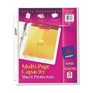 Avery Quick Load Sheet Protector - Multi-Page Poly Top-Load Sheet Protectors, Heavy Gauge, Letter, Clear - 74171