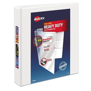 Avery Heavy-Duty D-Ring View Binders - White 1-1/2" Heavy-Duty D-Ring View Binder - 79195