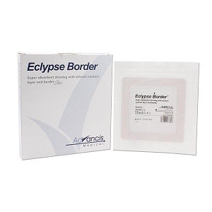 Dukal Eclypse Super Absorbent Border Dressing - Sterile Eclypse Border Super Absorbent Dressing, 6" x 6" - CR 4296