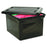 Advantus Black Plastic File Storage Box with Lid - Black Plastic File Storage Box with Lid - 34052