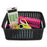 Advantus Plastic Weave Bins - Black 9.88" x 7.38" x 4" Plastic Weave Bin - AVT-40326