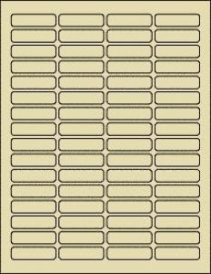 Online Labels 1.813" x 0.5" True Light Tan - LABEL 1.8X0.5" LIGHT TAN, 64/SHEET - OL1050TC