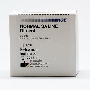 Alfa Wassermann Accessories for Chemistry Analyzers - ACE Alera Normal Saline Diluent, 6 x 12 mL - SA1020