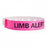 Identiplus Poly Limb Alert Wristbands - Poly Limb Alert Wristband, Narrow, Pink - ALR-PA-07