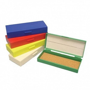 Azer Scientific Slide Storage Box - BOX, SLIDE STORAGE, WHITE, 50 SLIDES, 100/CS - ES3254