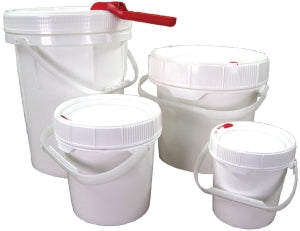 Azer Scientific Large Screwtop Pathology Container - 1.25 GALLON PATH CONT, WHT PAIL, W/HANDLE - MM200