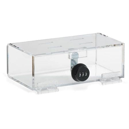 Small Acrylic Combi-Cam Lock Box Compact - 8.325"W x 4.5"D x 2.875"H