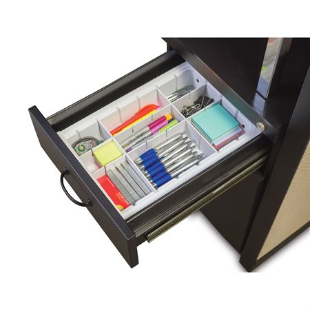 Adjusta Drawer Organizer with Dividers Large - 21.75"L x 2.625"W x 16.25"H