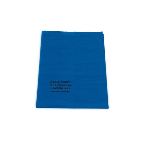 AntiStatic Kick Bucket Liner 24"L x 12"W x 8"H - Blue - 1.25mil - 4-7gal