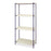 4-Shelf Plastic Mat Wire Shelving 30"W x 18"D x 72"H