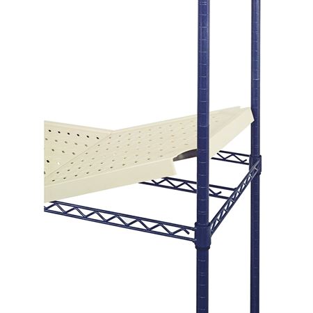 4-Shelf Plastic Mat Wire Shelving 30"W x 18"D x 72"H