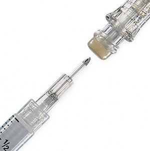 BD Syringe with Bare Cannulas - Syringe with Blunt Plastic Cannula, 17G x 5 mL - 303347