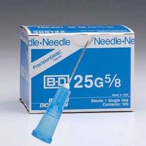 BD Conventional Needles - Specialty Hypodermic Needle with Regular Bevel, Sterile, 27 G x 1.25" - 305136