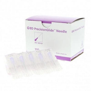 BD Conventional Needles - Specialty Hypodermic Needle with Regular Bevel, 16 G x 1.5", Purple - 305198