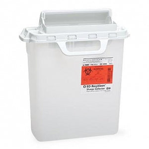 BD Multiuse Nestable Sharps Collectors - Sharps Container with Clear Top, 8 qt. - 305343