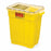 BD Chemotherapy Sharps Collectors - Yellow Chemotherapy Sharps Collector with Liquid Absorbing Pad and Hinge Cap, 5 gal. - 305493