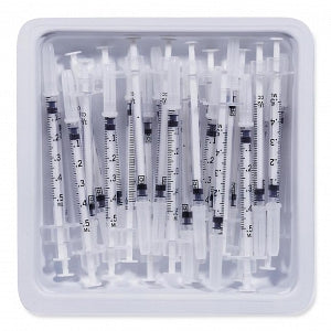 BD PrecisionGlide Allergist Tray - Allergist Tray with Precision Needle, 27 G x 3/8", 1/2 mL - 305536