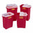 BD Extra-Large Sharps Collectors - Red Extra-Large Sharps Collector with Liquid Absorbing Pad and Slide Top, 19 gal. - 305609