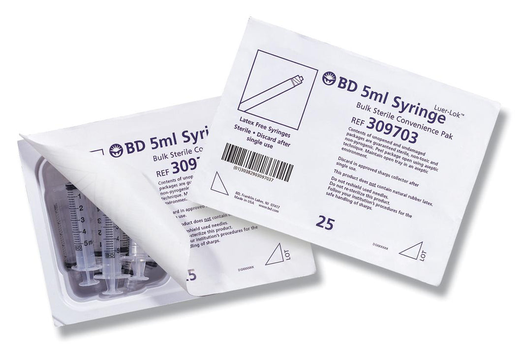 20 mL Syringe Bulk Sterile Convenience Pak Tray by BD