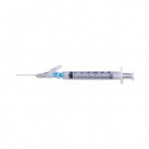 BD BD Luer-Lok Shielding Hypodermic Syringe - SafetyGlide Syringe with Needle, 22 G x 1-1/2", 3 mL - 305906