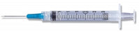 BD 3 mL Syringe / Needle Combinations with Luer-Lok Tips - 3 mL Luer Lock Syringe with 22G x 3/4" Needle - 309569