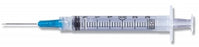 BD 3 mL Syringe / Needle Combinations with Luer-Lok Tips - 3 mL Luer Lock Syringe with 22G x 1" Needle - 309572