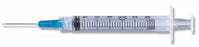 BD 3 mL Syringe / Needle Combinations with Luer-Lok Tips - 3 mL Luer Lock Syringe with 25G x 1" Needle - 309581