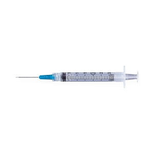 BD 3 mL Syringe / Needle Combinations with Luer-Lok Tips - 3 mL Luer Lock Syringe with 25G x 1-1/2" Needle - 309582