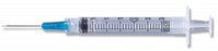 BD 3 mL Syringe / Needle Combinations with Luer-Lok Tips - 3 mL Luer Lock Syringe with 25G x 1-1/2" Needle - 309582