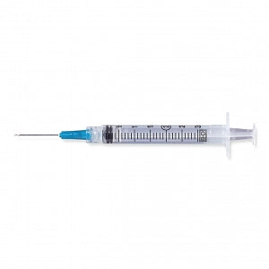 Becton Dickinson Syringes with Thin-Wall Needle - Luer-Lock Syringe with Intravenous Needle, 3 mL, 21 G x 1.5" - 309599