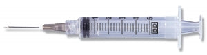 BD Luer-Lok Syringes with PrecisionGlide Needle - Luer Lock Syringe with Needle, 5 mL, 20G x 1-1/2" - 309635